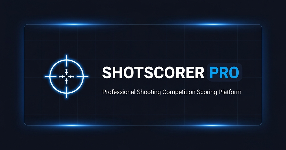 Scoring Tech Shooting Competition Scoring App — ShotScorer Pro